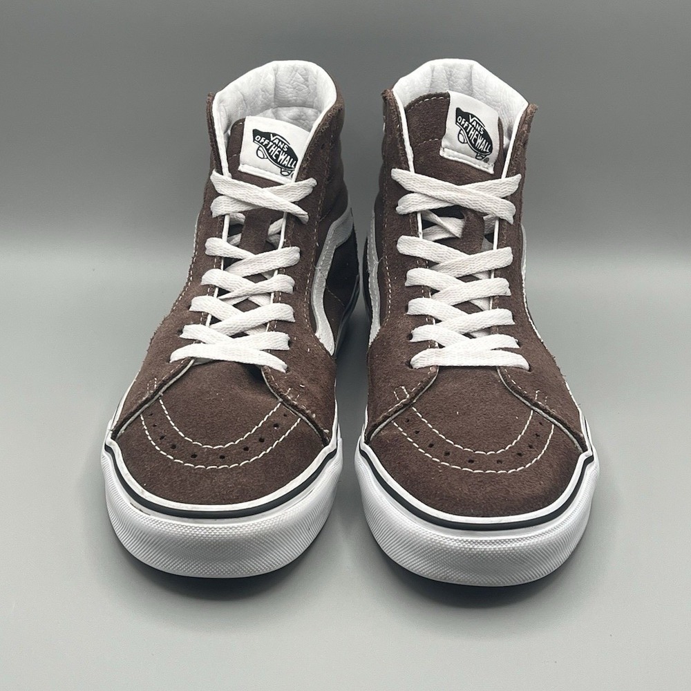 Vans Sk8-Hi Brown Suede High Top Skate Shoes - Men's Size 8 USED - Picture 3 of 8